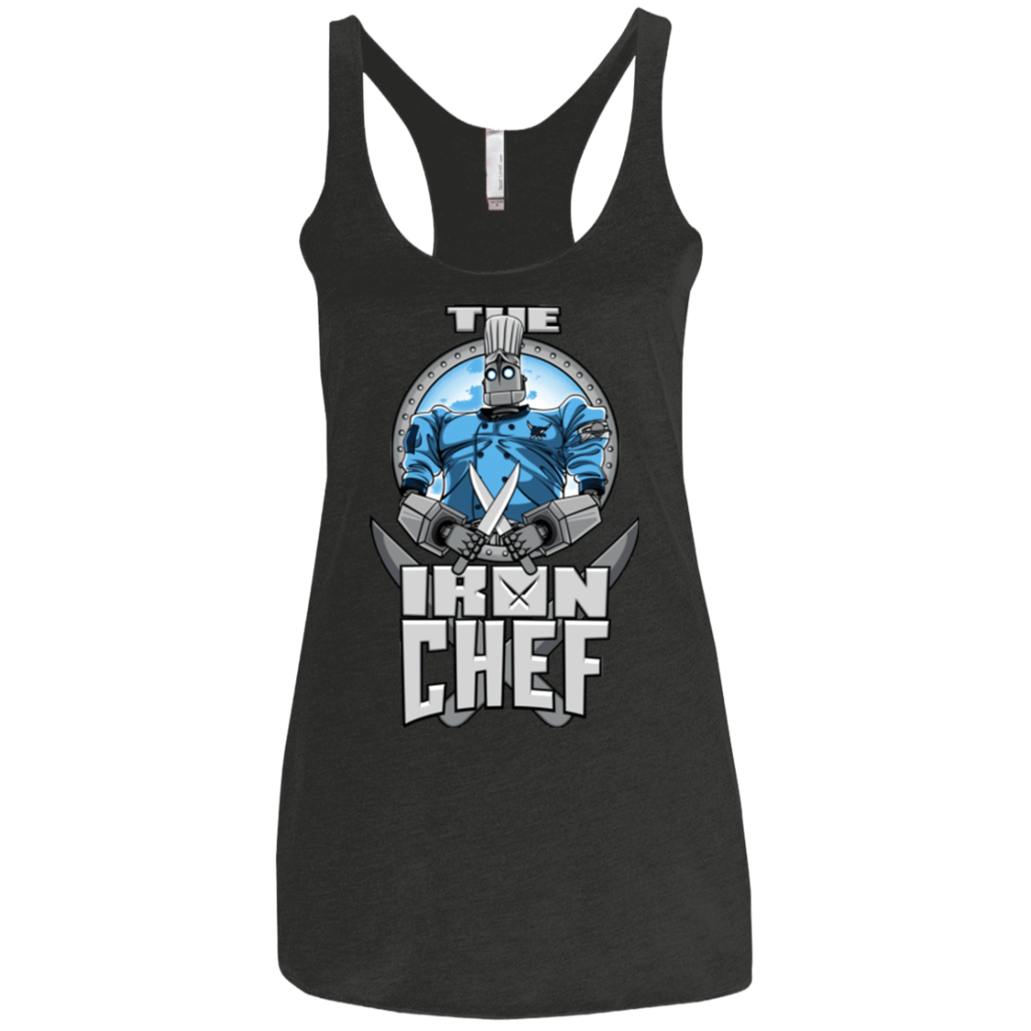 T-Shirts Vintage Black / X-Small Iron Giant Chef Women's Triblend Racerback Tank