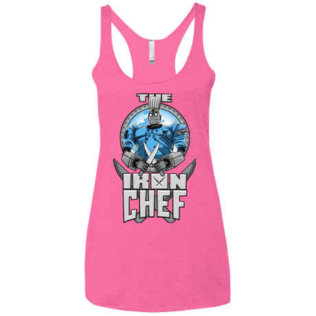 T-Shirts Vintage Pink / X-Small Iron Giant Chef Women's Triblend Racerback Tank