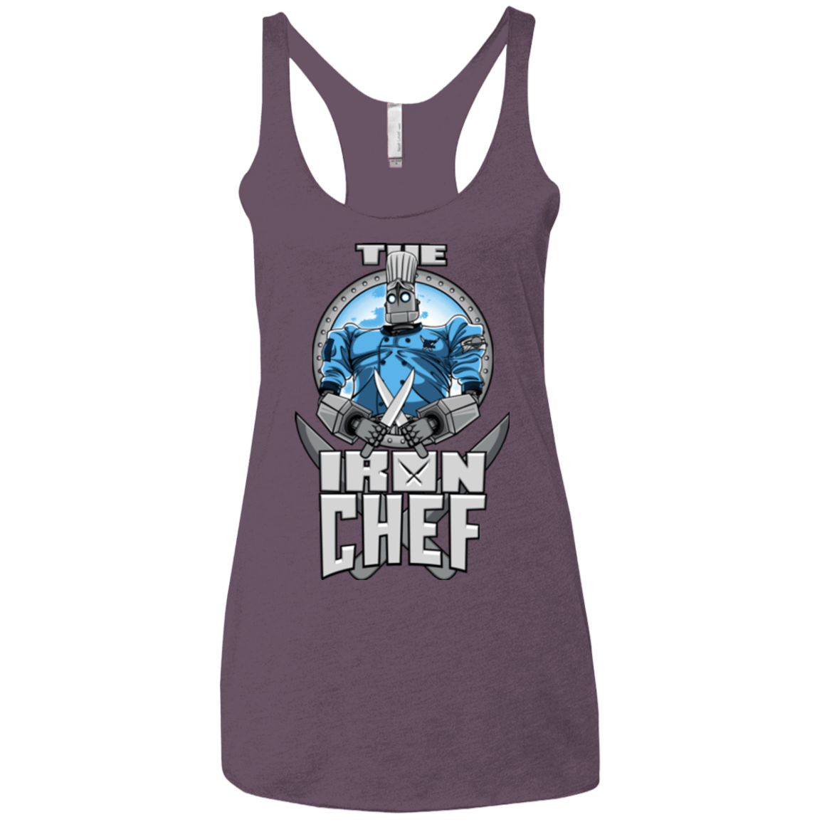 T-Shirts Vintage Purple / X-Small Iron Giant Chef Women's Triblend Racerback Tank