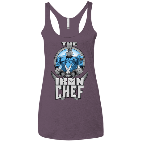 T-Shirts Vintage Purple / X-Small Iron Giant Chef Women's Triblend Racerback Tank