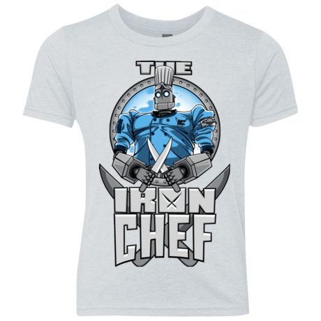 T-Shirts Heather White / YXS Iron Giant Chef Youth Triblend T-Shirt