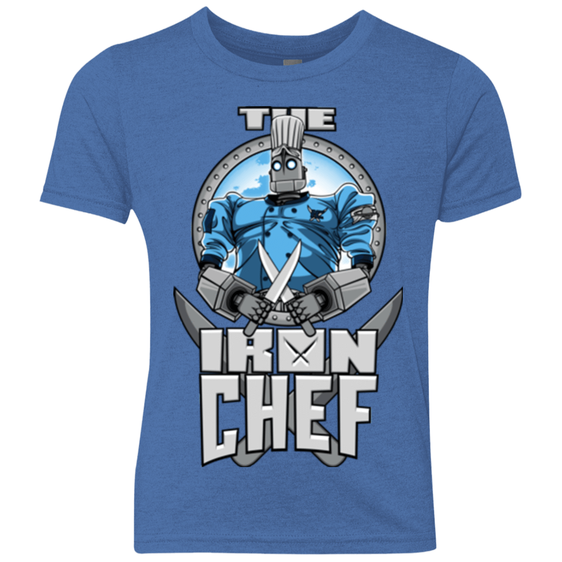 T-Shirts Vintage Royal / YXS Iron Giant Chef Youth Triblend T-Shirt
