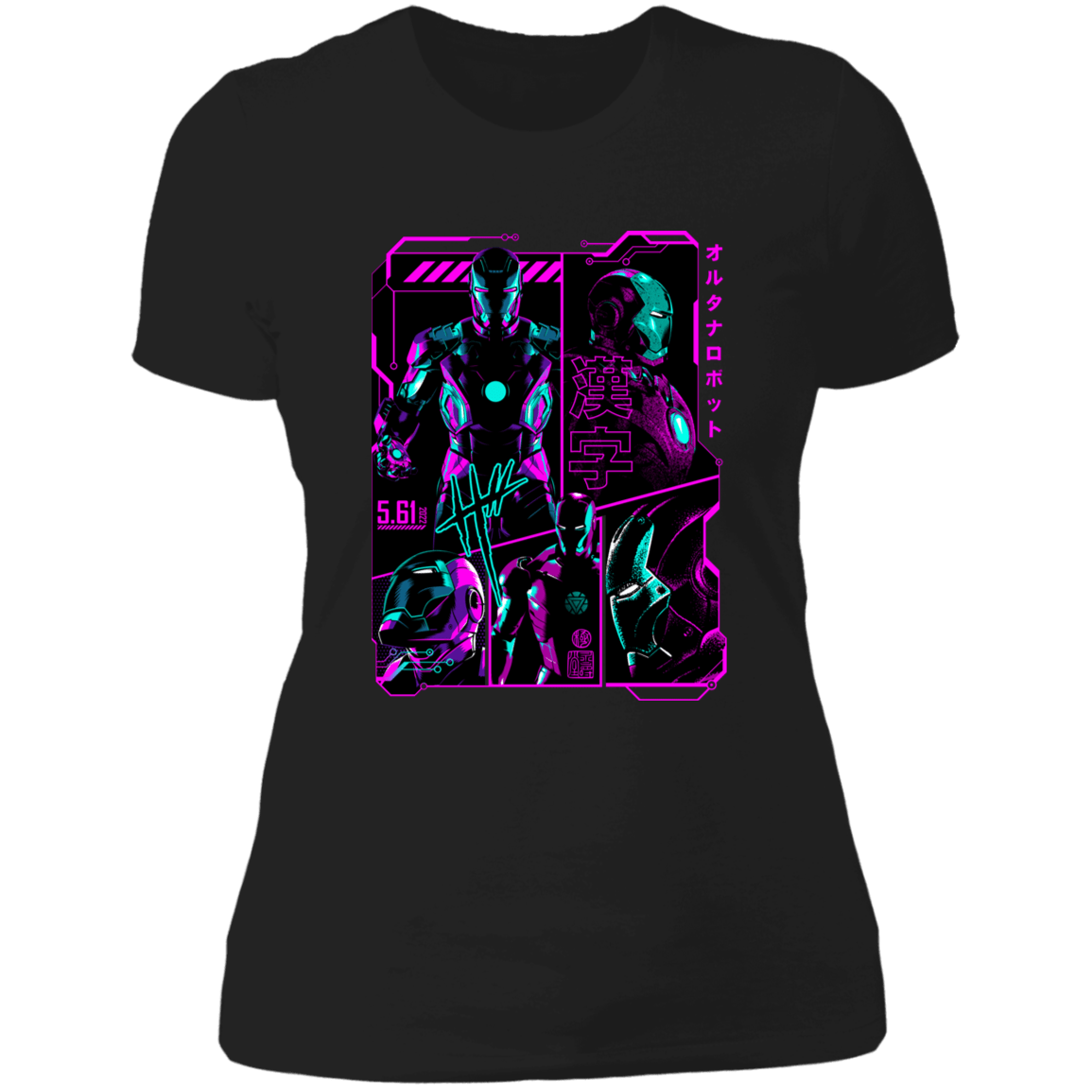 T-Shirts Black / X-Small Iron Manga Women's Premium T-Shirt