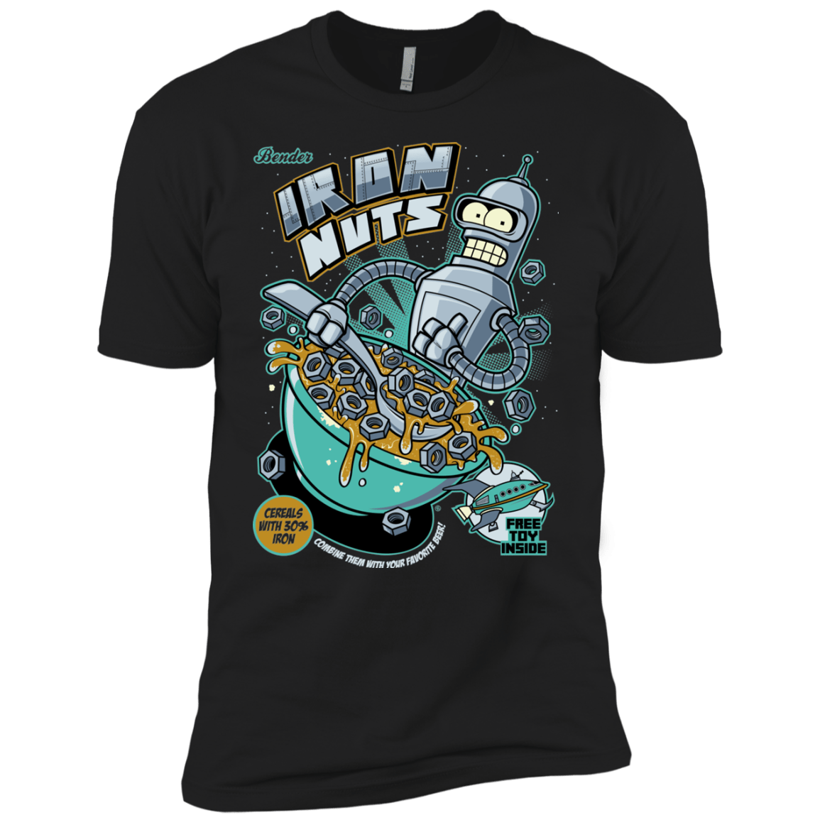 T-Shirts Black / YXS Iron Nuts Boys Premium T-Shirt