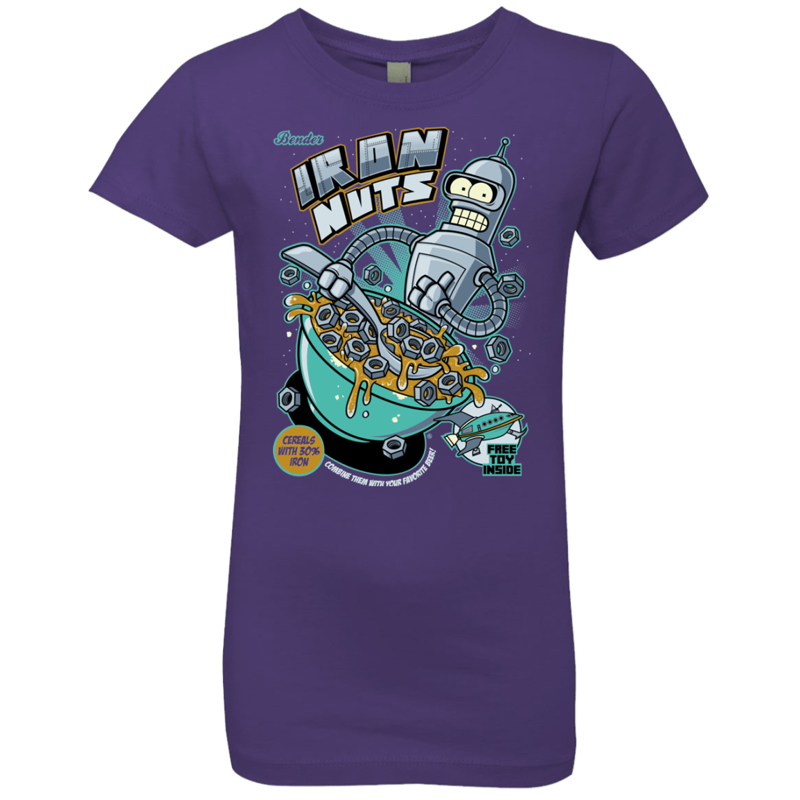 T-Shirts Purple Rush / YXS Iron Nuts Girls Premium T-Shirt