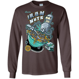 T-Shirts Dark Chocolate / S Iron Nuts Men's Long Sleeve T-Shirt