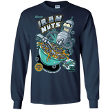 T-Shirts Navy / S Iron Nuts Men's Long Sleeve T-Shirt