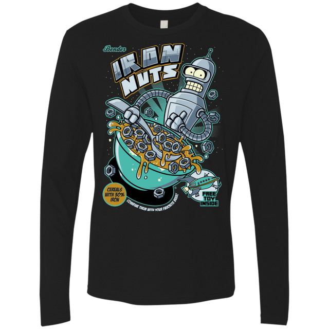 T-Shirts Black / S Iron Nuts Men's Premium Long Sleeve