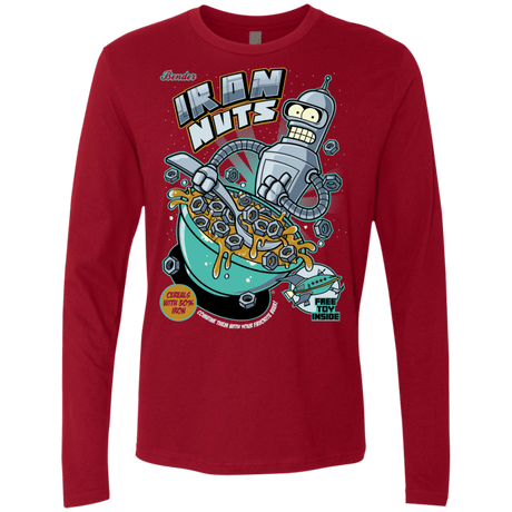 T-Shirts Cardinal / S Iron Nuts Men's Premium Long Sleeve