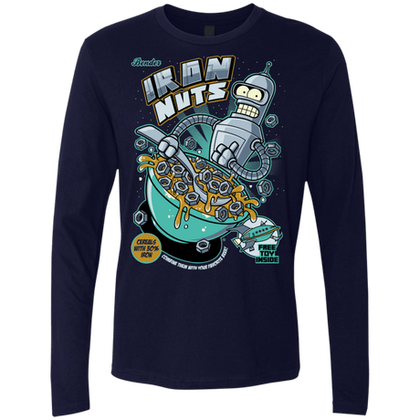 T-Shirts Midnight Navy / S Iron Nuts Men's Premium Long Sleeve