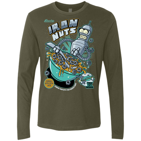 T-Shirts Military Green / S Iron Nuts Men's Premium Long Sleeve