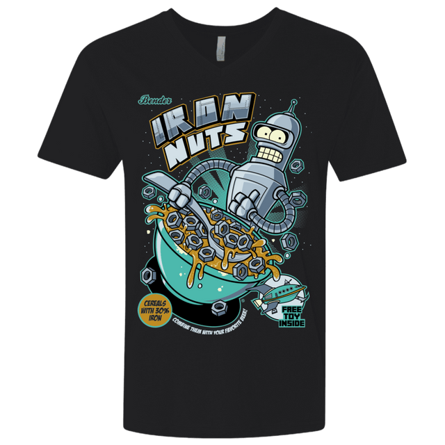 T-Shirts Black / X-Small Iron Nuts Men's Premium V-Neck