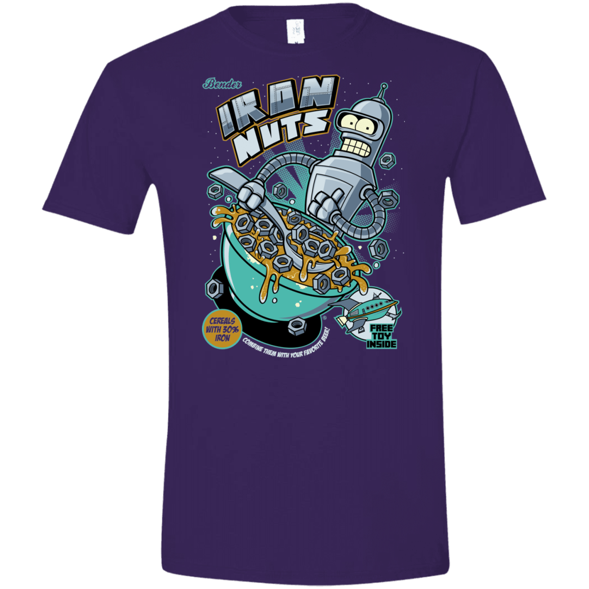 T-Shirts Purple / S Iron Nuts Men's Semi-Fitted Softstyle
