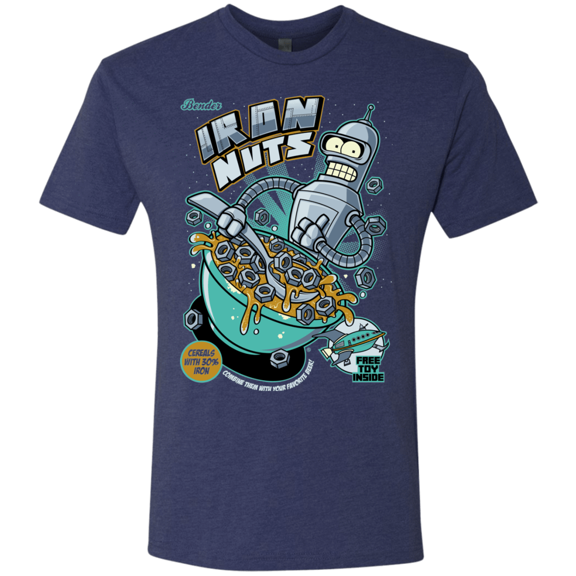 T-Shirts Vintage Navy / S Iron Nuts Men's Triblend T-Shirt