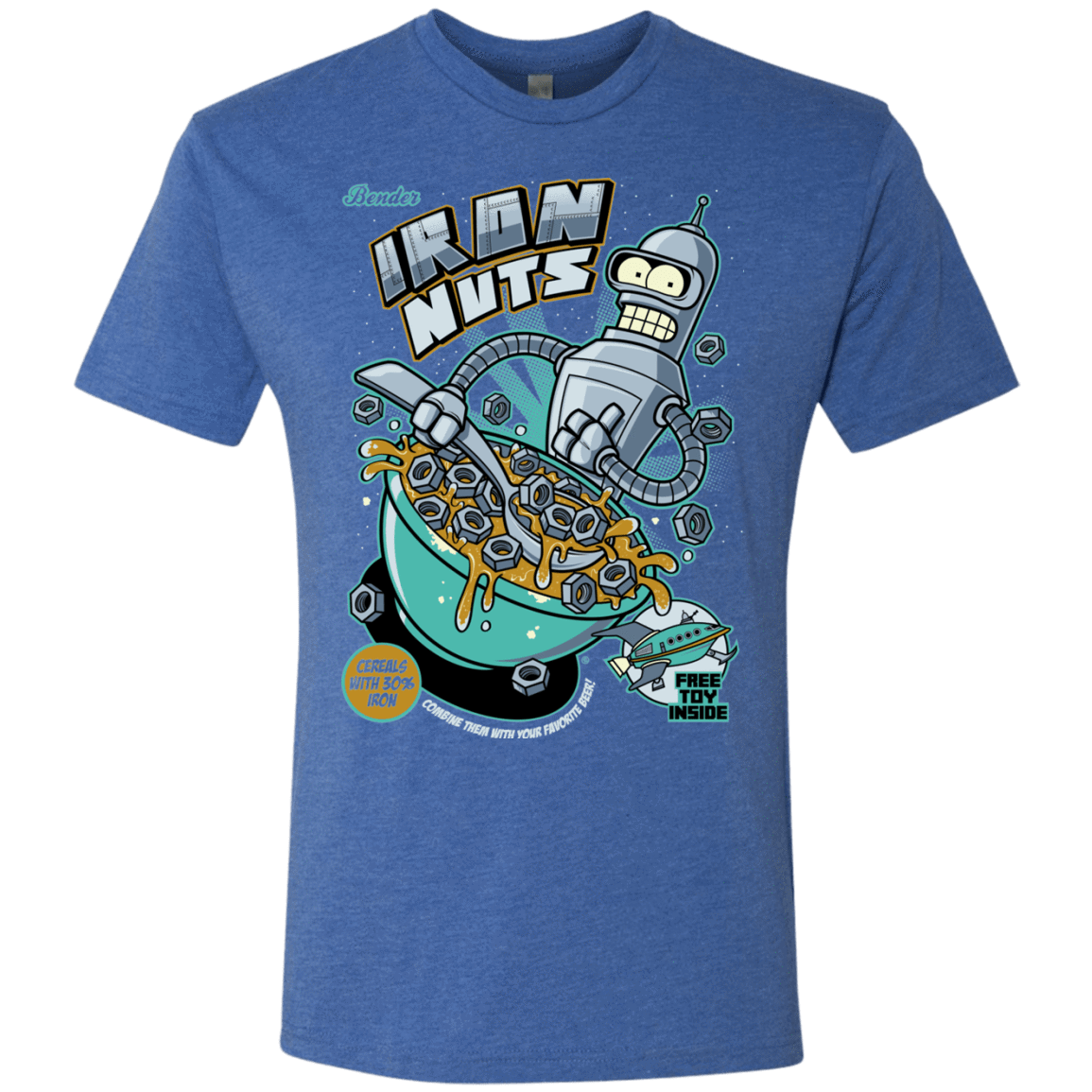 T-Shirts Vintage Royal / S Iron Nuts Men's Triblend T-Shirt