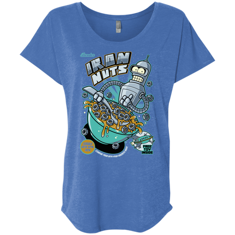 T-Shirts Vintage Royal / X-Small Iron Nuts Triblend Dolman Sleeve