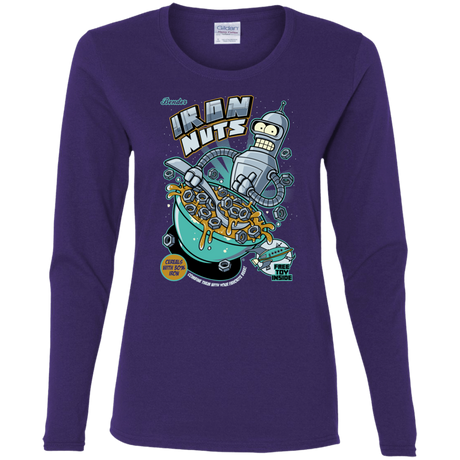 T-Shirts Purple / S Iron Nuts Women's Long Sleeve T-Shirt