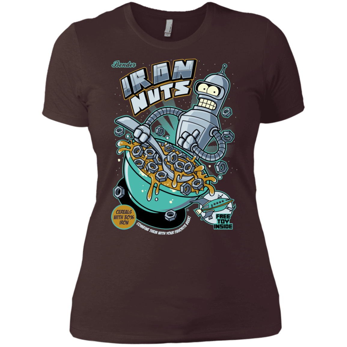 T-Shirts Dark Chocolate / X-Small Iron Nuts Women's Premium T-Shirt