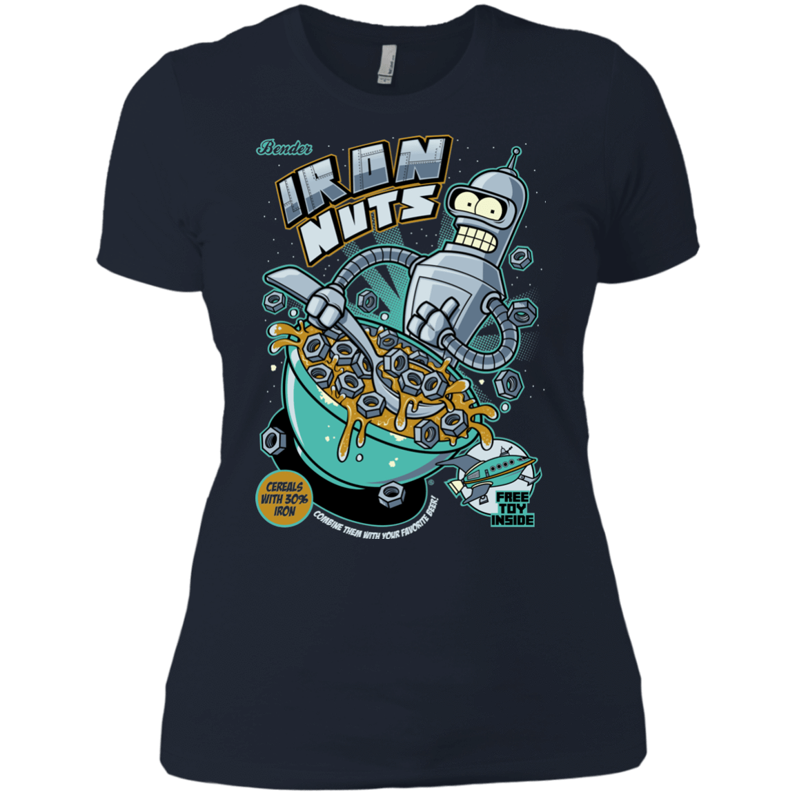 T-Shirts Midnight Navy / X-Small Iron Nuts Women's Premium T-Shirt