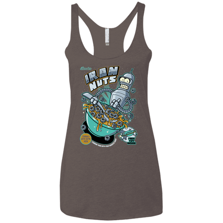 T-Shirts Macchiato / X-Small Iron Nuts Women's Triblend Racerback Tank