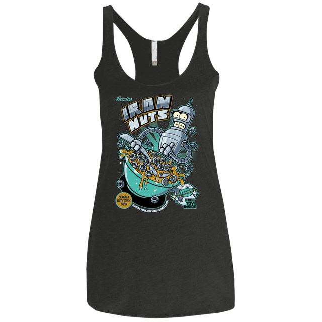 T-Shirts Vintage Black / X-Small Iron Nuts Women's Triblend Racerback Tank