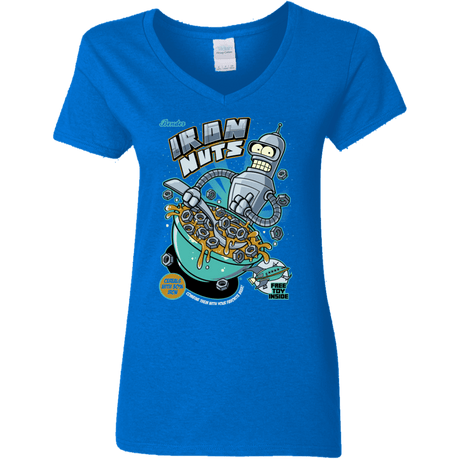 T-Shirts Royal / S Iron Nuts Women's V-Neck T-Shirt