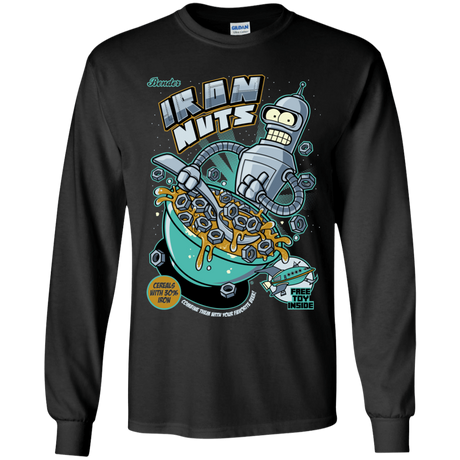 T-Shirts Black / YS Iron Nuts Youth Long Sleeve T-Shirt