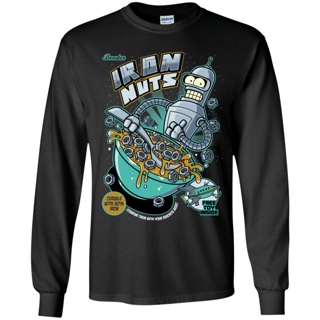 T-Shirts Black / YS Iron Nuts Youth Long Sleeve T-Shirt