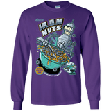 T-Shirts Purple / YS Iron Nuts Youth Long Sleeve T-Shirt