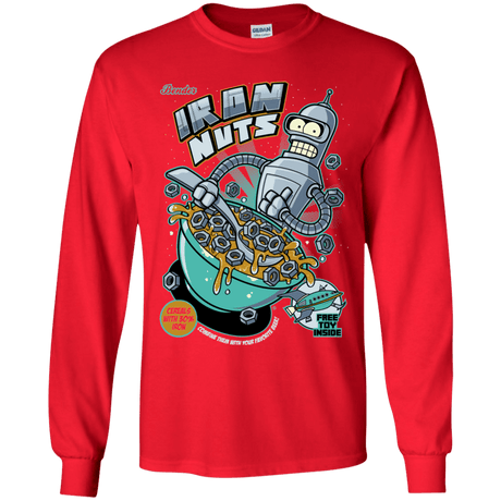 T-Shirts Red / YS Iron Nuts Youth Long Sleeve T-Shirt