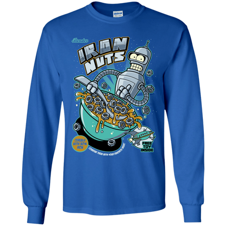 T-Shirts Royal / YS Iron Nuts Youth Long Sleeve T-Shirt