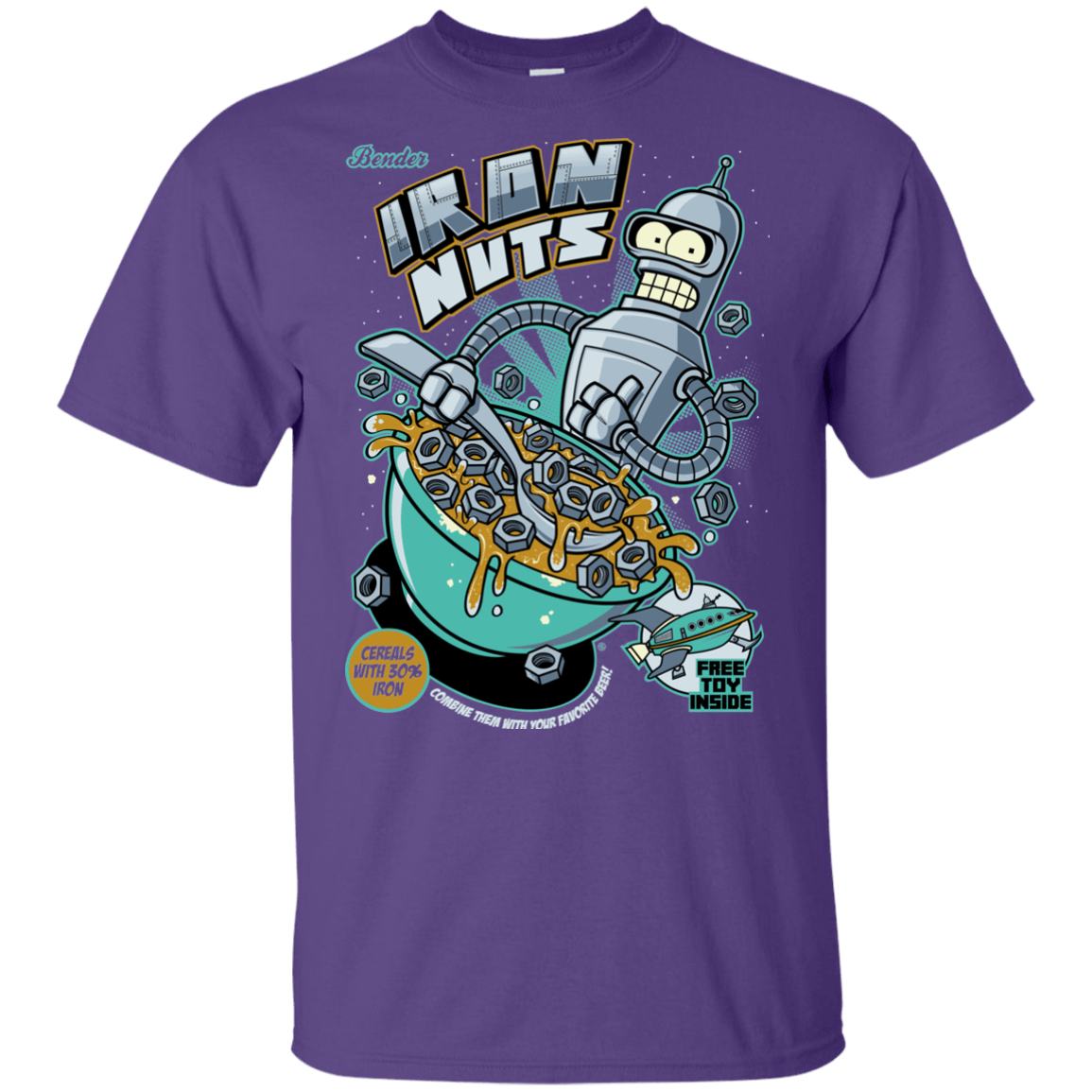 T-Shirts Purple / YXS Iron Nuts Youth T-Shirt