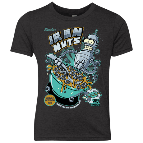 T-Shirts Vintage Black / YXS Iron Nuts Youth Triblend T-Shirt