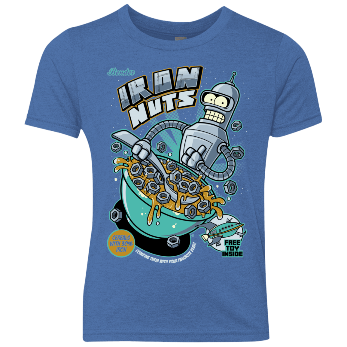 T-Shirts Vintage Royal / YXS Iron Nuts Youth Triblend T-Shirt