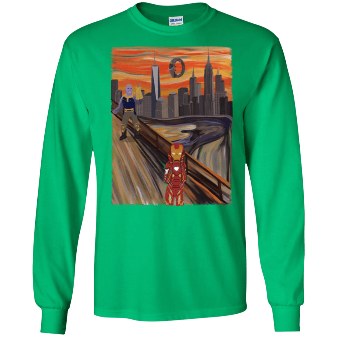 T-Shirts Irish Green / S Iron Scream Men's Long Sleeve T-Shirt