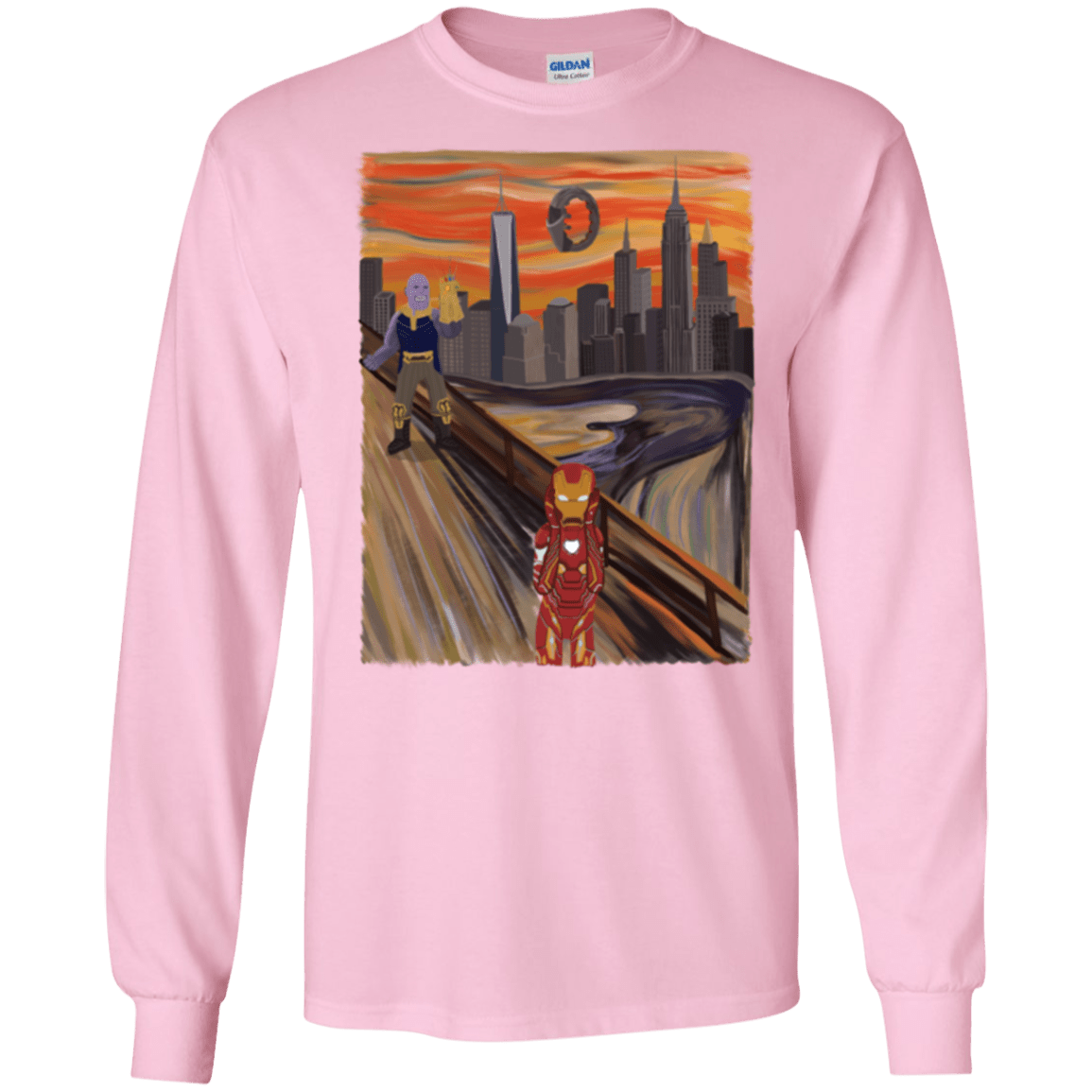 T-Shirts Light Pink / S Iron Scream Men's Long Sleeve T-Shirt