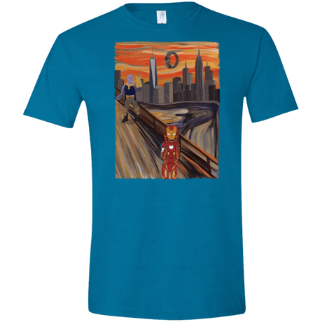 T-Shirts Antique Sapphire / S Iron Scream Men's Semi-Fitted Softstyle