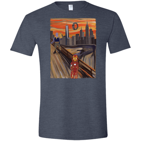 T-Shirts Heather Navy / S Iron Scream Men's Semi-Fitted Softstyle