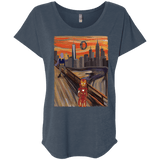 T-Shirts Indigo / X-Small Iron Scream Triblend Dolman Sleeve