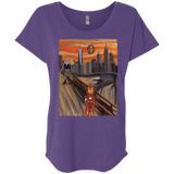 T-Shirts Purple Rush / X-Small Iron Scream Triblend Dolman Sleeve
