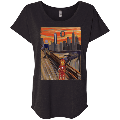 T-Shirts Vintage Black / X-Small Iron Scream Triblend Dolman Sleeve