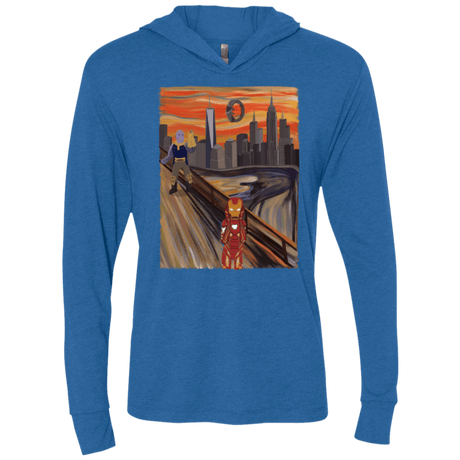 T-Shirts Vintage Royal / X-Small Iron Scream Triblend Long Sleeve Hoodie Tee