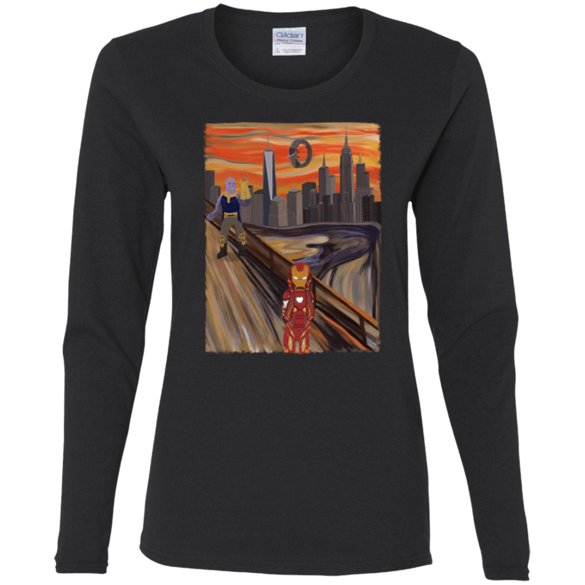 T-Shirts Black / S Iron Scream Women's Long Sleeve T-Shirt