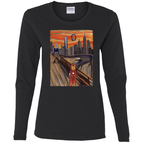 T-Shirts Black / S Iron Scream Women's Long Sleeve T-Shirt