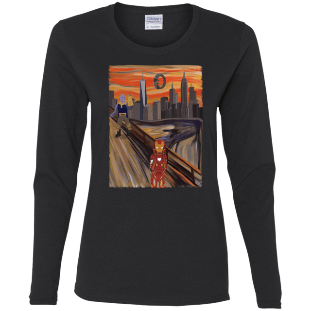 T-Shirts Black / S Iron Scream Women's Long Sleeve T-Shirt