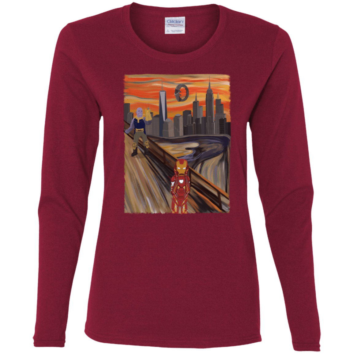 T-Shirts Cardinal / S Iron Scream Women's Long Sleeve T-Shirt