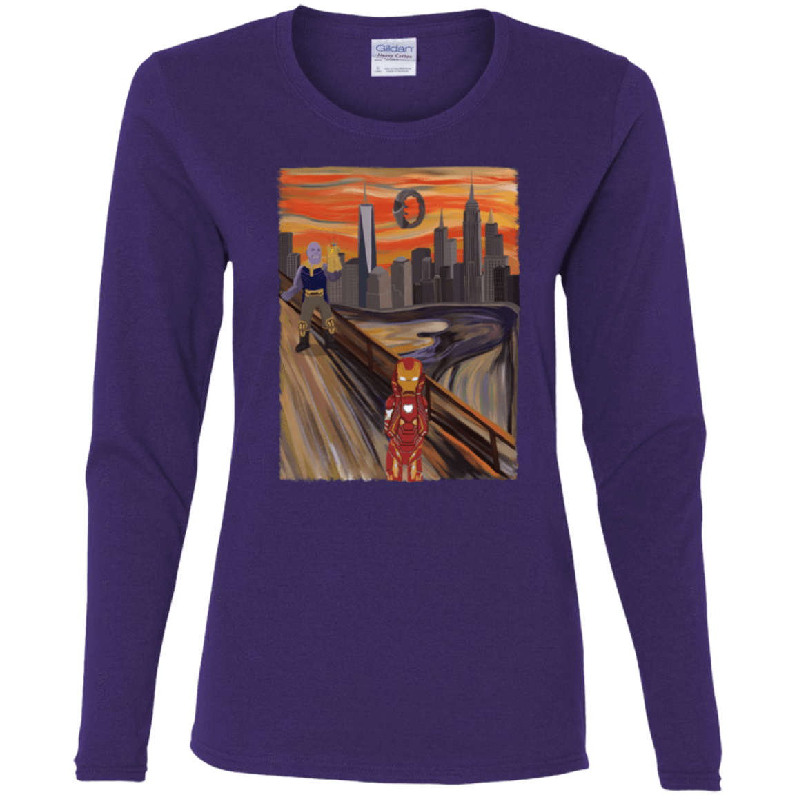 T-Shirts Purple / S Iron Scream Women's Long Sleeve T-Shirt