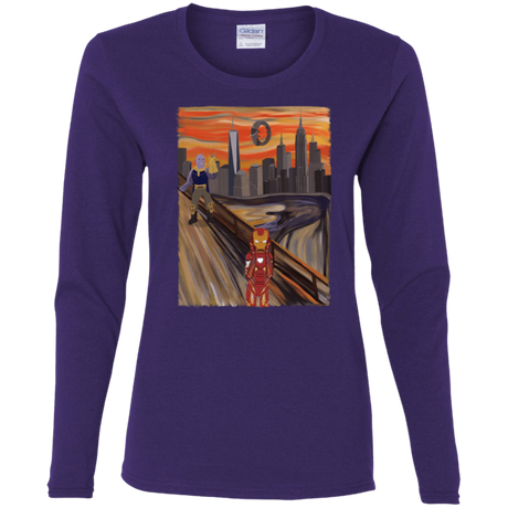 T-Shirts Purple / S Iron Scream Women's Long Sleeve T-Shirt