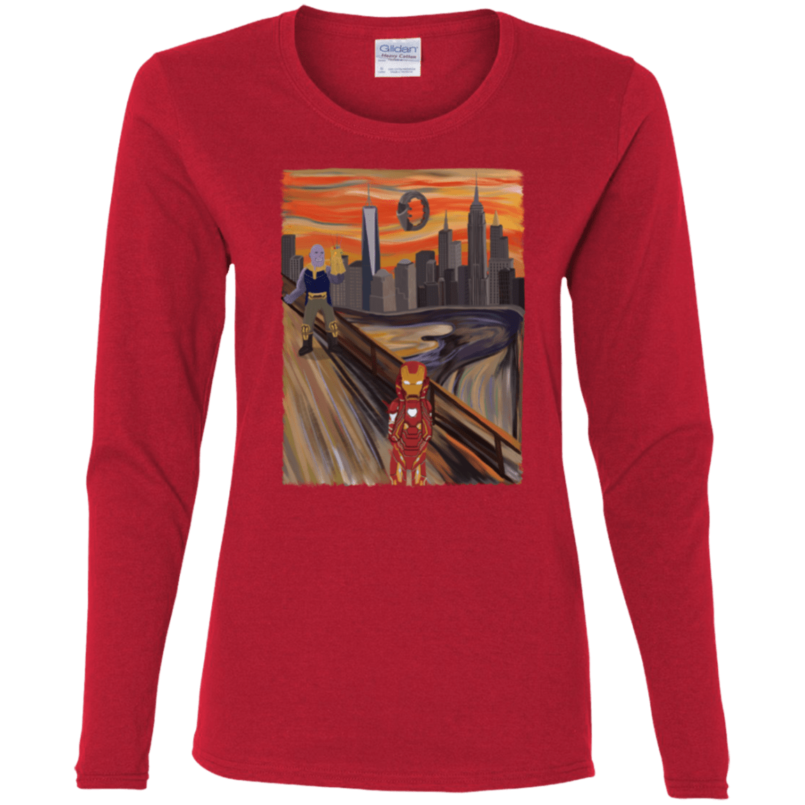 T-Shirts Red / S Iron Scream Women's Long Sleeve T-Shirt