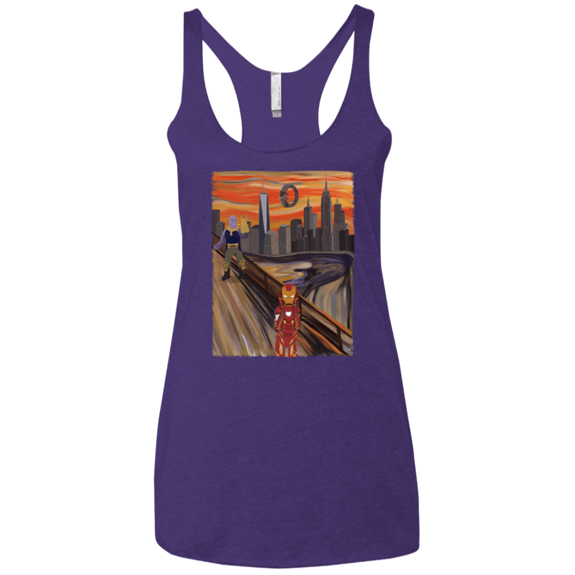 T-Shirts Purple Rush / X-Small Iron Scream Women's Triblend Racerback Tank